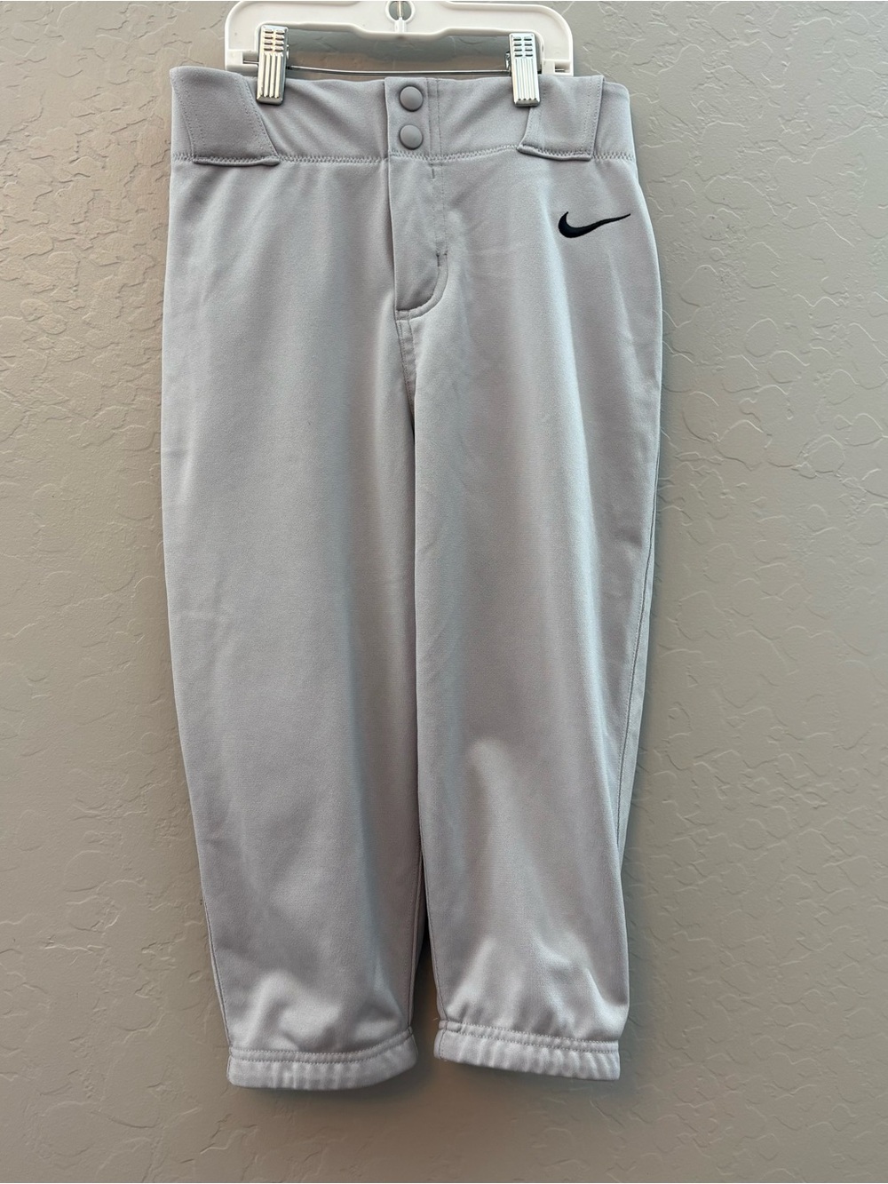 Nike light gray baseball pants kids size medium